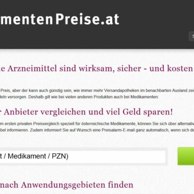 medikamentenpreise.at startet in Österreich