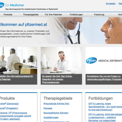 Pfizer launcht neues Serviceportal für HCPs