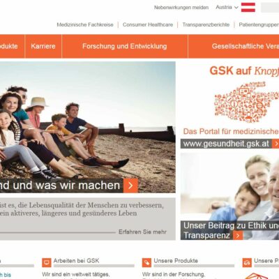 GSK relauncht die Website